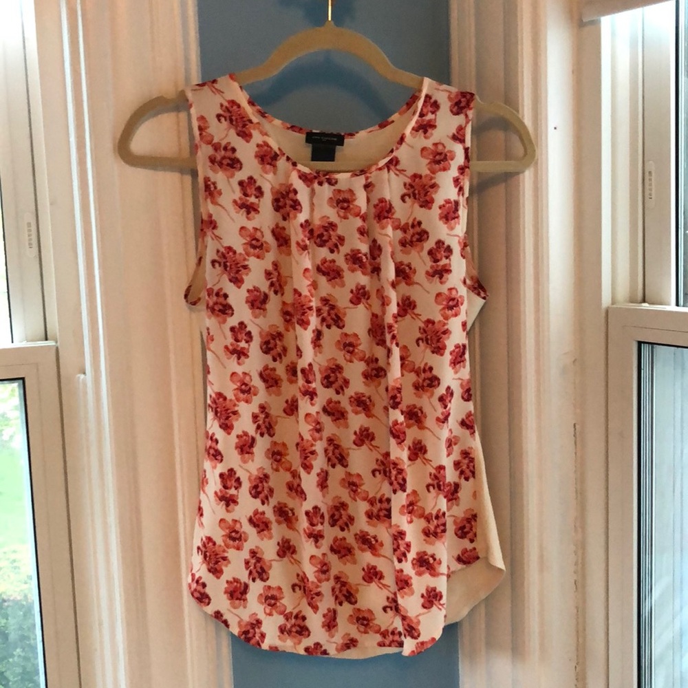 Ann Taylor Sleeveless Floral Top
